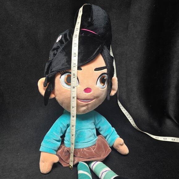Disney Vanellope Von Schweetz Big Head Wreck it Ralph Stuffed Large Plush Doll - Picture 7 of 10